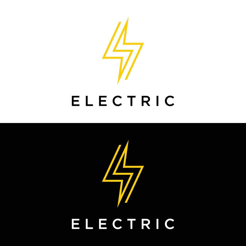 kreative elektrische oder natürliche energie blitz oder blitz logo vorlage, kreativ, donnerschlag symbol.logo für strom, geschäft und unternehmen. vektor