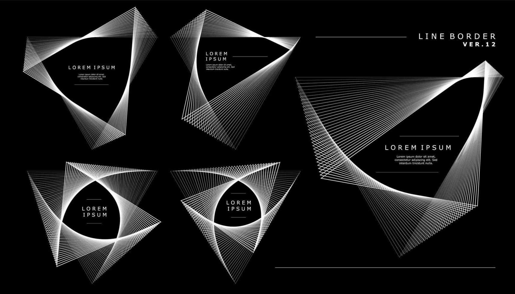 moderne abstrakte Linien Grenze Design-Vorlage. Technologielinien Grenzdesign. vektor