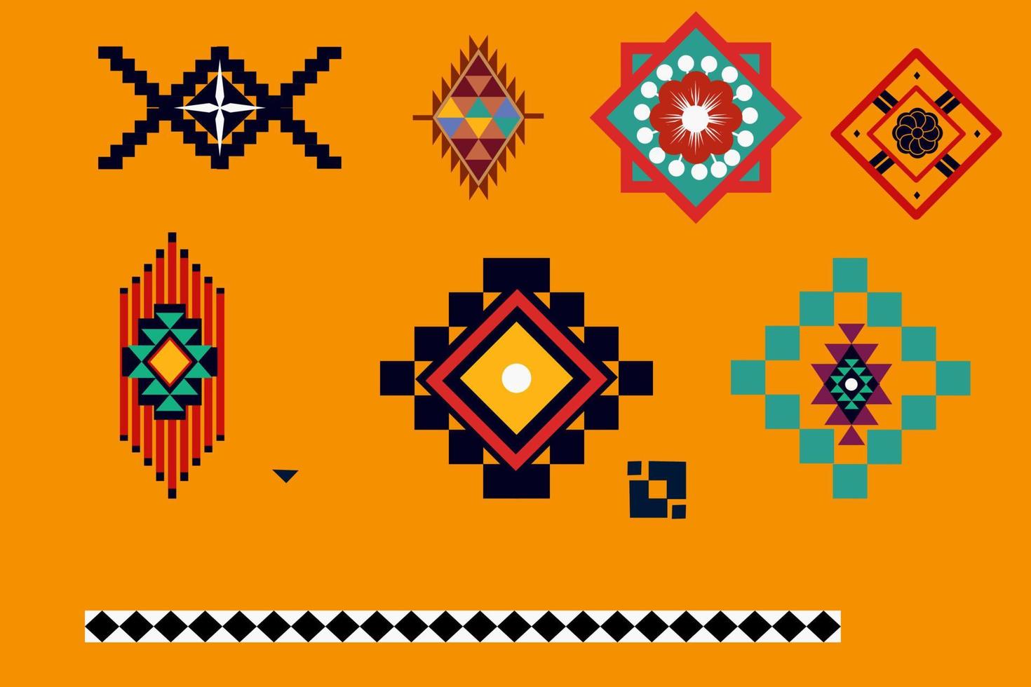 etnisk geometrisk sömlös mönster vektor. afrikansk arab amerikan aztec motiv mönster. vektor element designad för bakgrund, tapet, skriva ut, omslag, kakel, tyg mönster. vektor mönster.