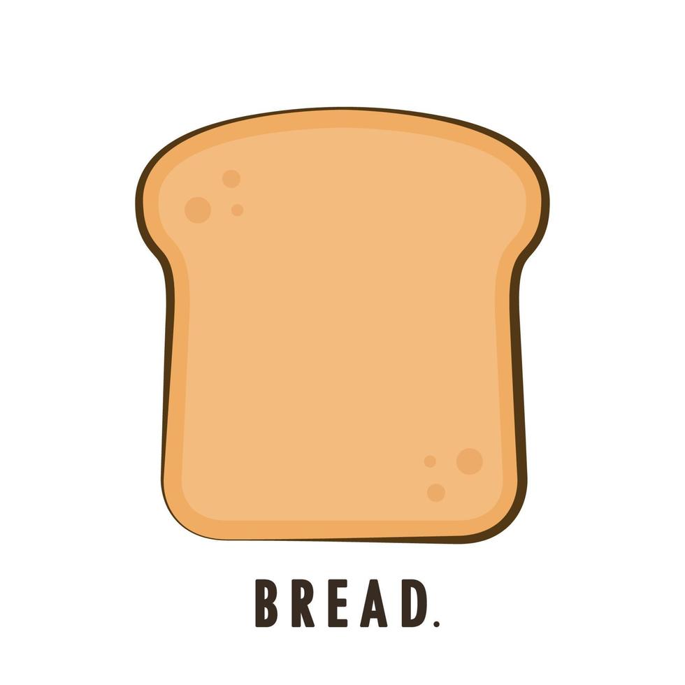 Toast-Logo. Brot-Vektor. Brot-Symbol. Hintergrund. Freiraum für Text. Brot-Logo-Design. vektor