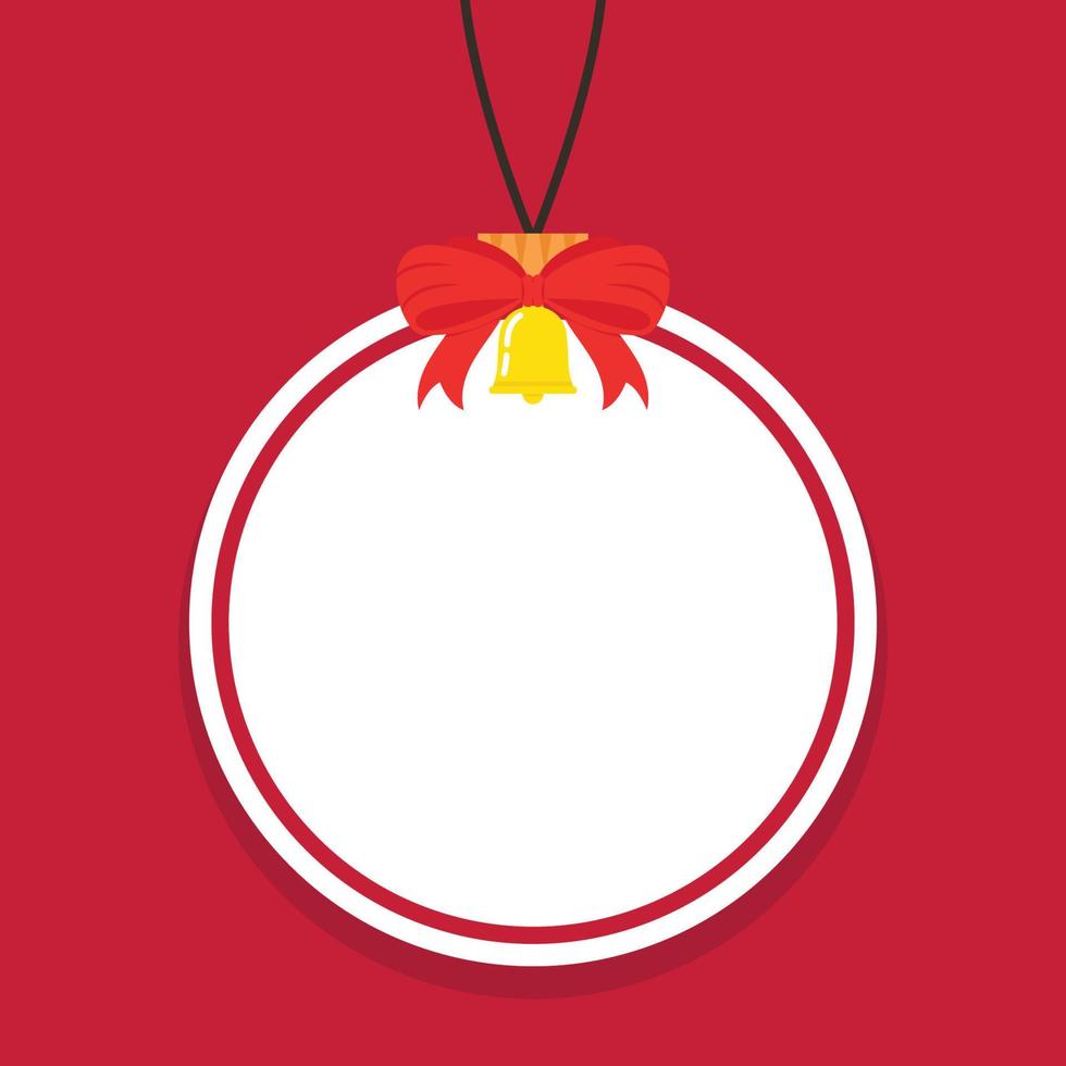 Weihnachtskugel-Vektor. Weihnachtskugel-Tag. Symbol. vektor