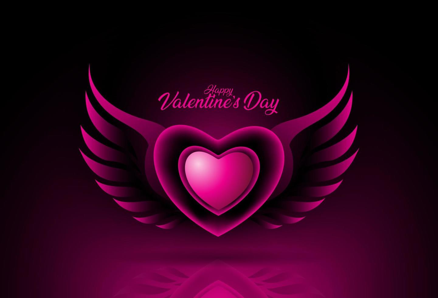 Valentinstag Hintergrund mit rosa Herzform vektor