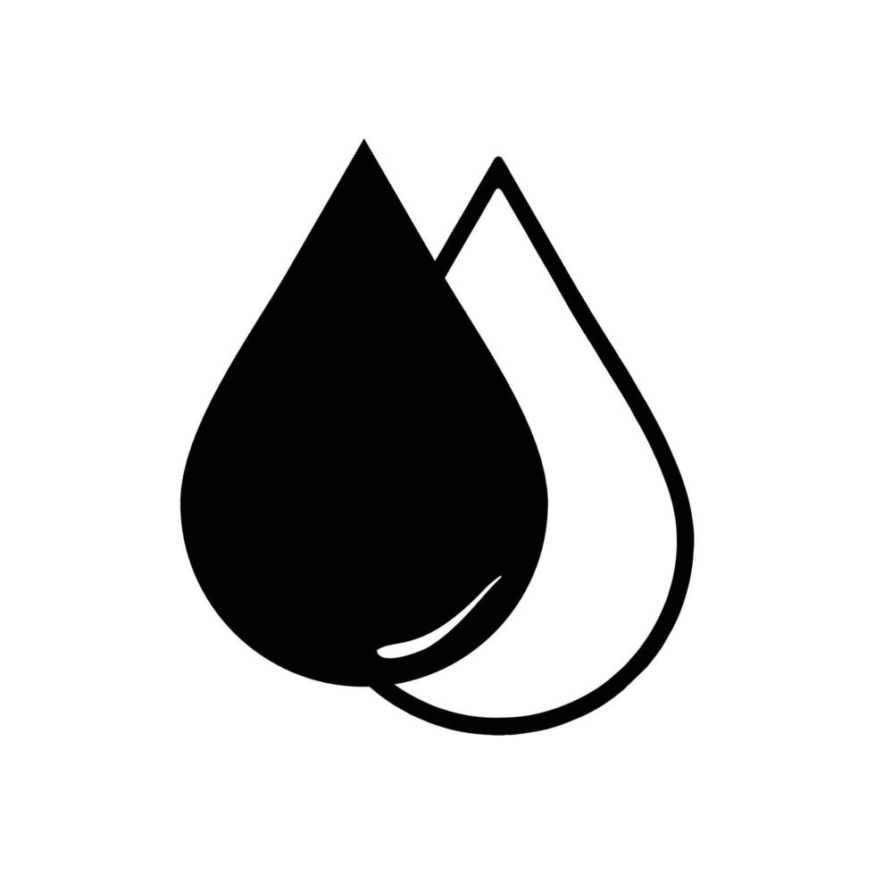 Wasser-Regen-Symbol-Logo-Vektor vektor