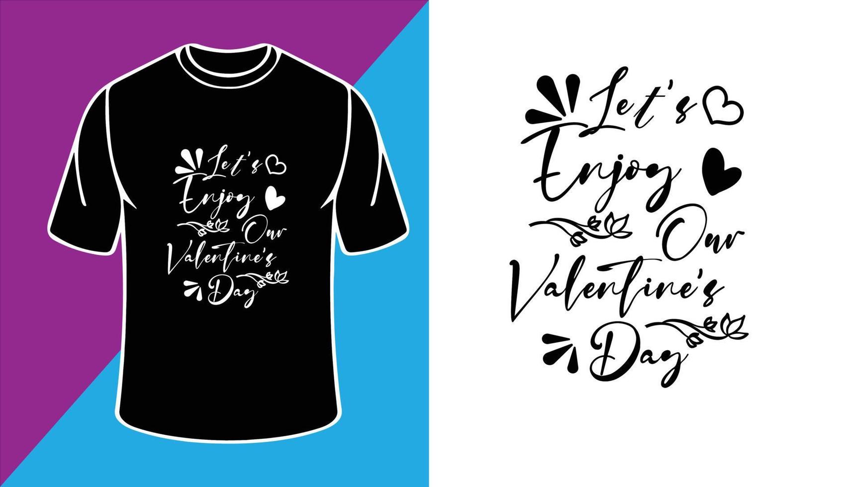 Valentinstag T-Shirt Design vektor