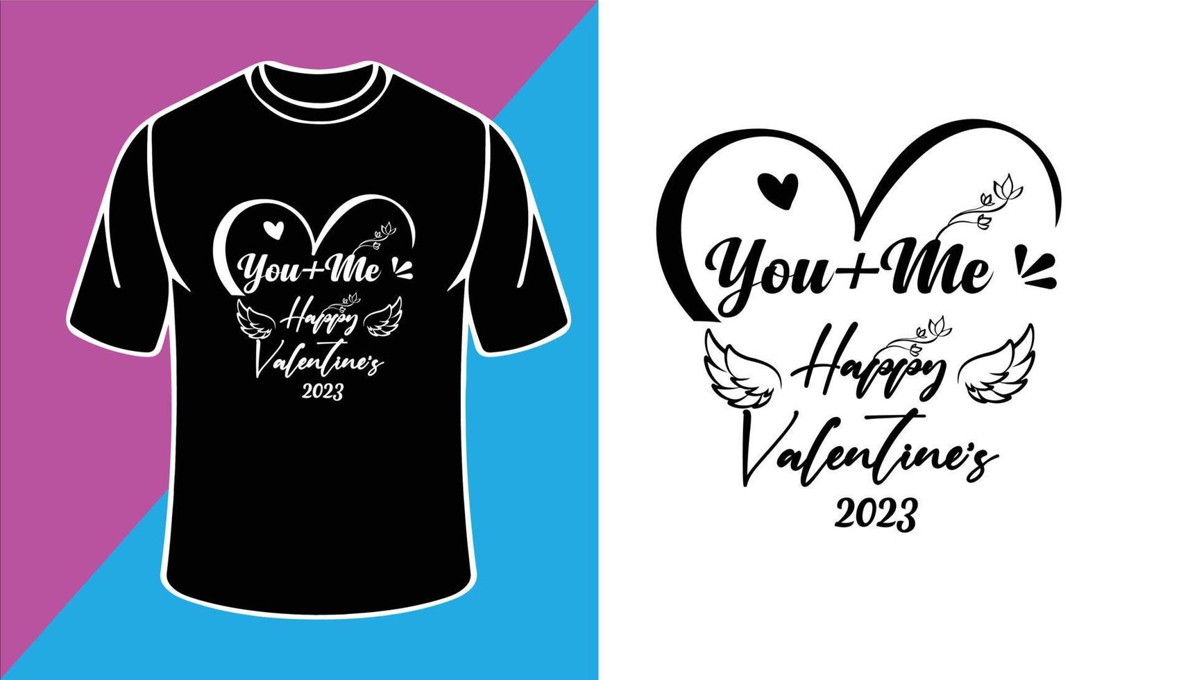 Valentinstag T-Shirt Design vektor