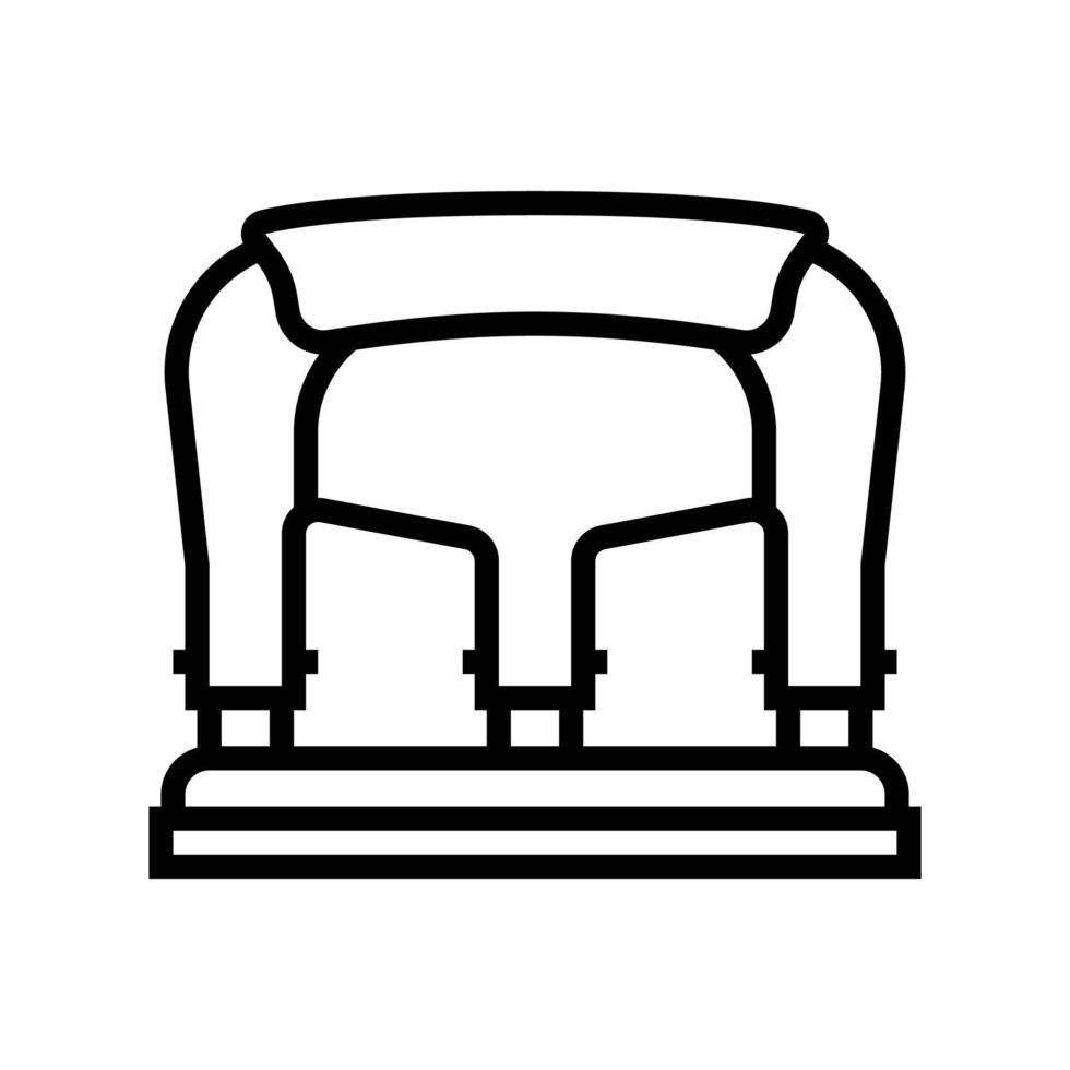Drei-Loch-Lochlinie Symbol Vektor Illustration