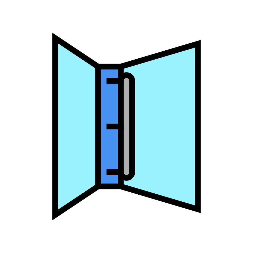 tre-ring Pärm Färg ikon vektor illustration
