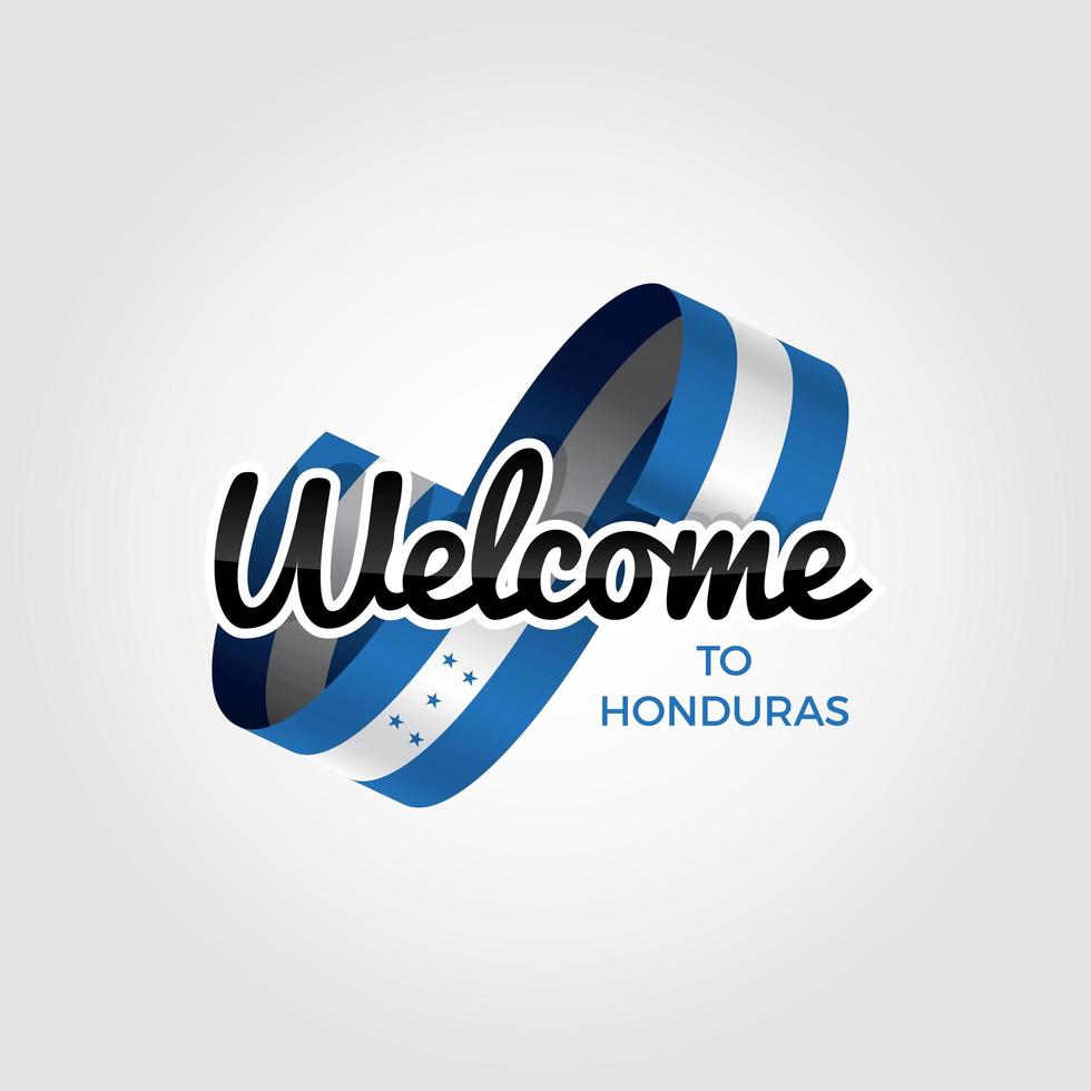Willkommen in Honduras vektor