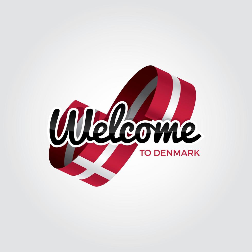 Välkommen till Danmark vektor