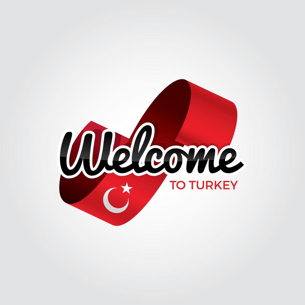Välkommen till Turkiet vektor