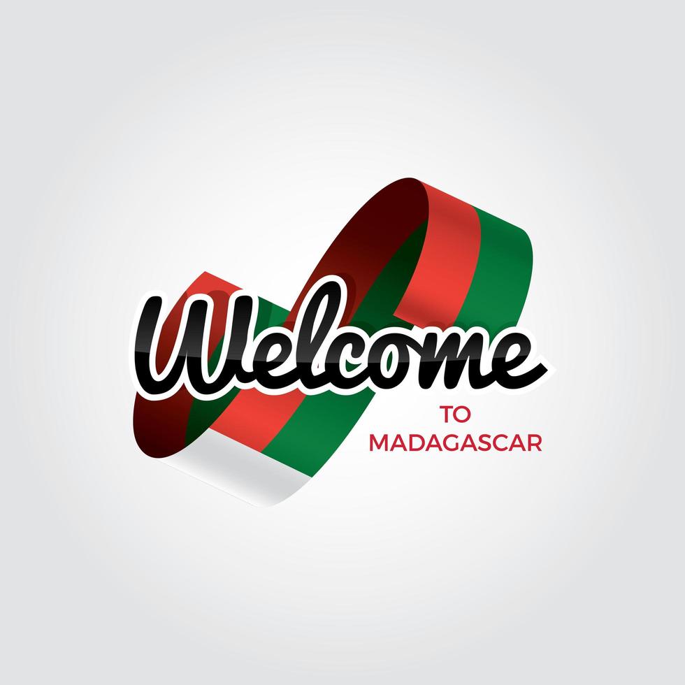 Willkommen in Madagaskar vektor