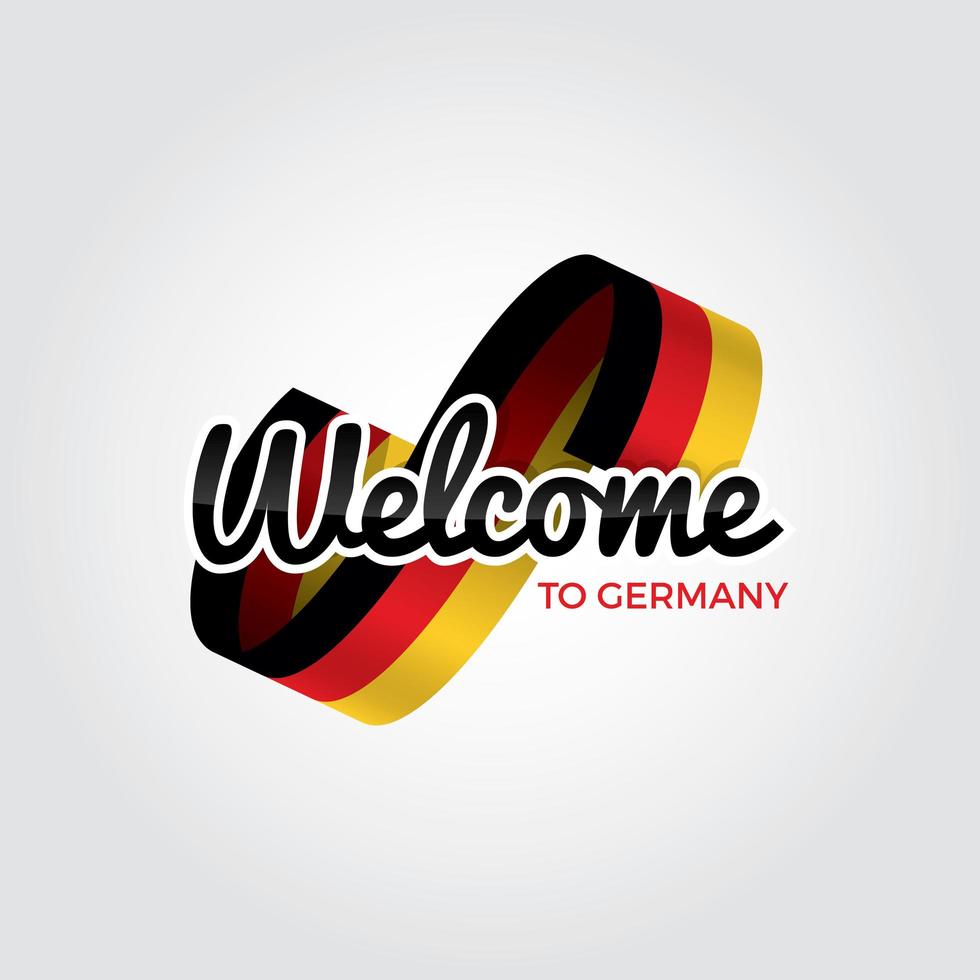 Välkommen till Tyskland vektor