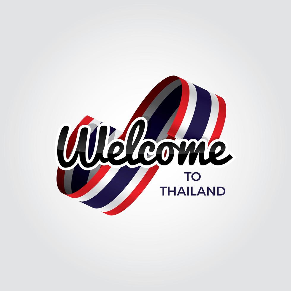 Välkommen till Thailand vektor
