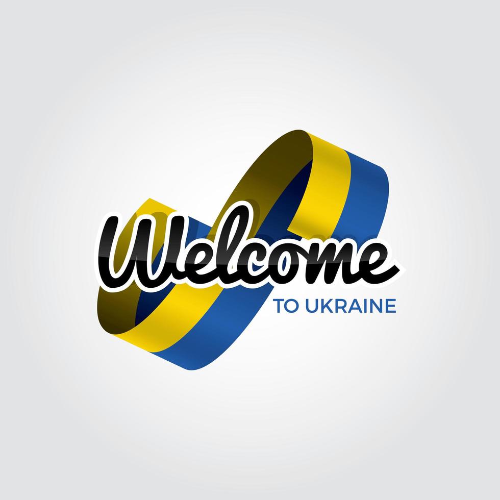 willkommen in der Ukraine vektor