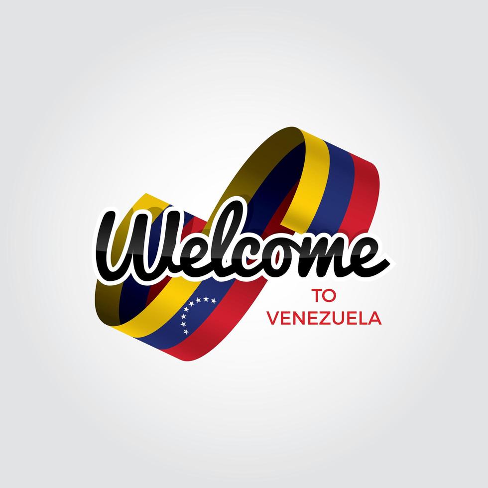 Välkommen till Venezuela vektor