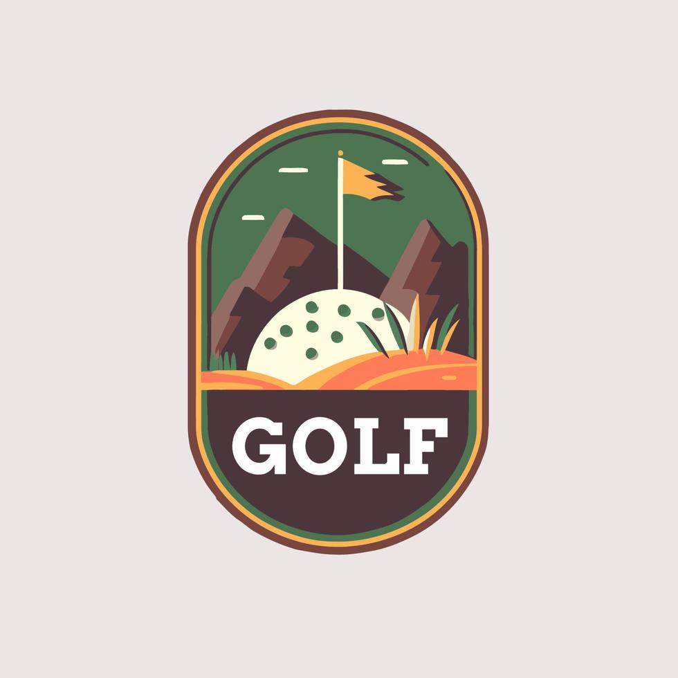 Golfclubsymbole, Golfsportsymbole, Elemente und Logovektor vektor