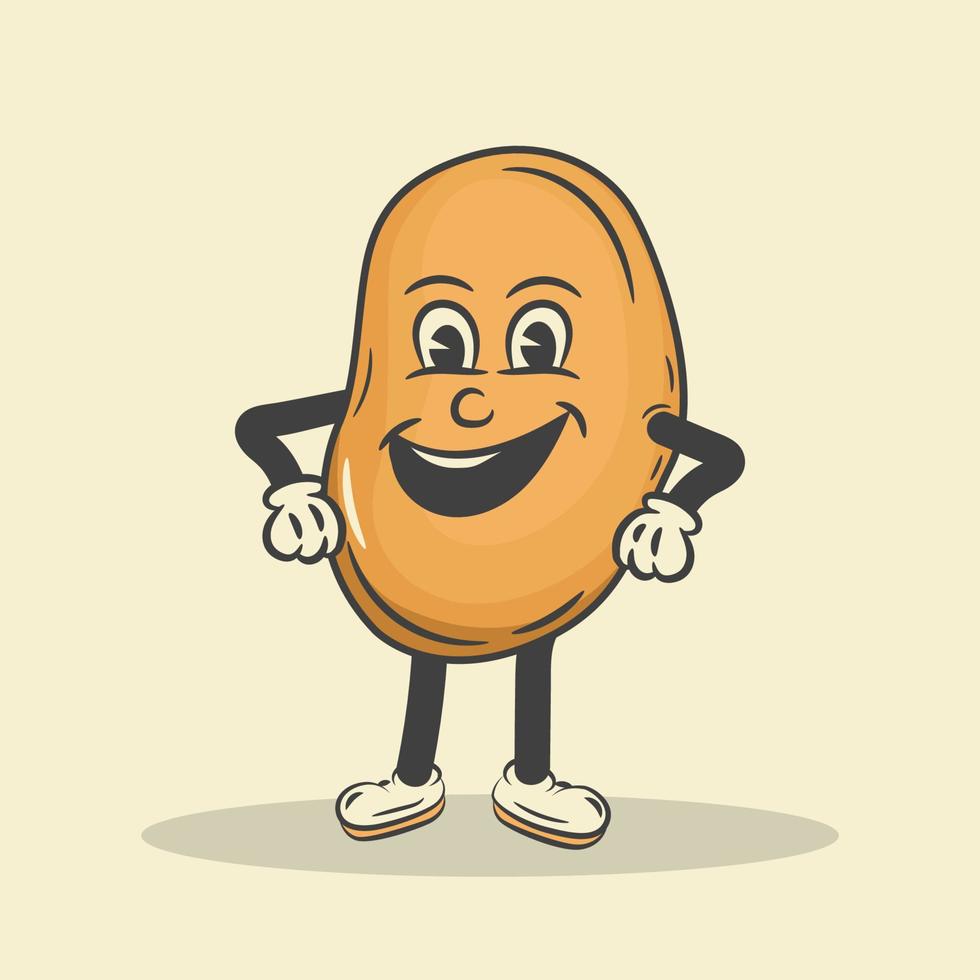 potatis karaktär vektor stock illustration