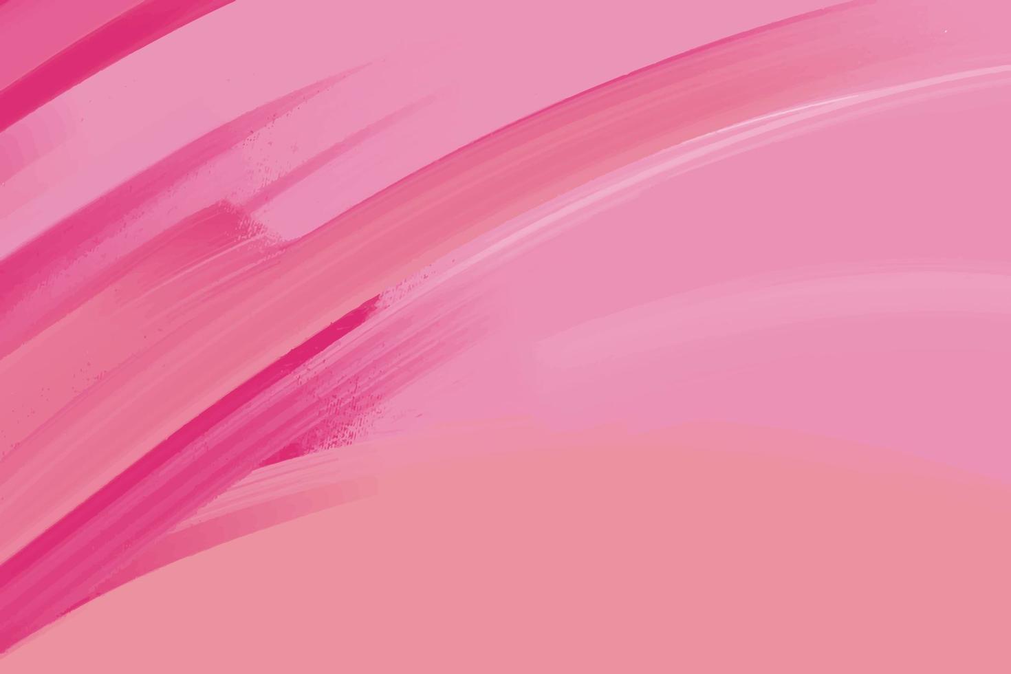 skön abstrakt bakgrund med klar stroke av måla i rosa toner på duk vektor
