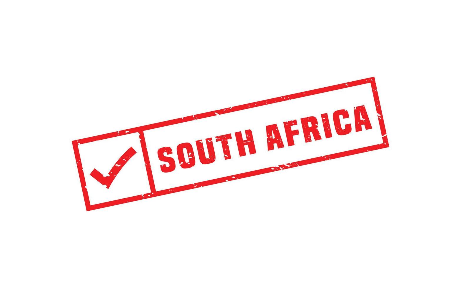 Südafrika Stempelgummi mit Grunge-Stil auf weißem Hintergrund vektor