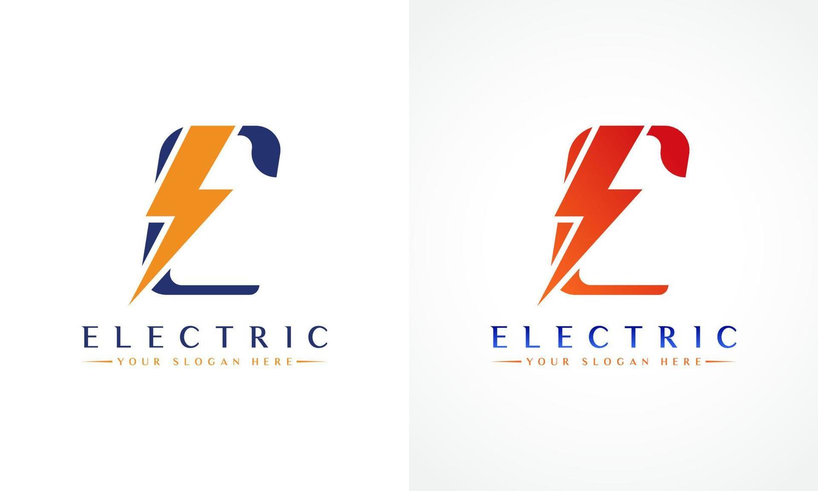 c brev logotyp med blixt- åska bult vektor design. elektrisk bult brev c logotyp vektor illustration.