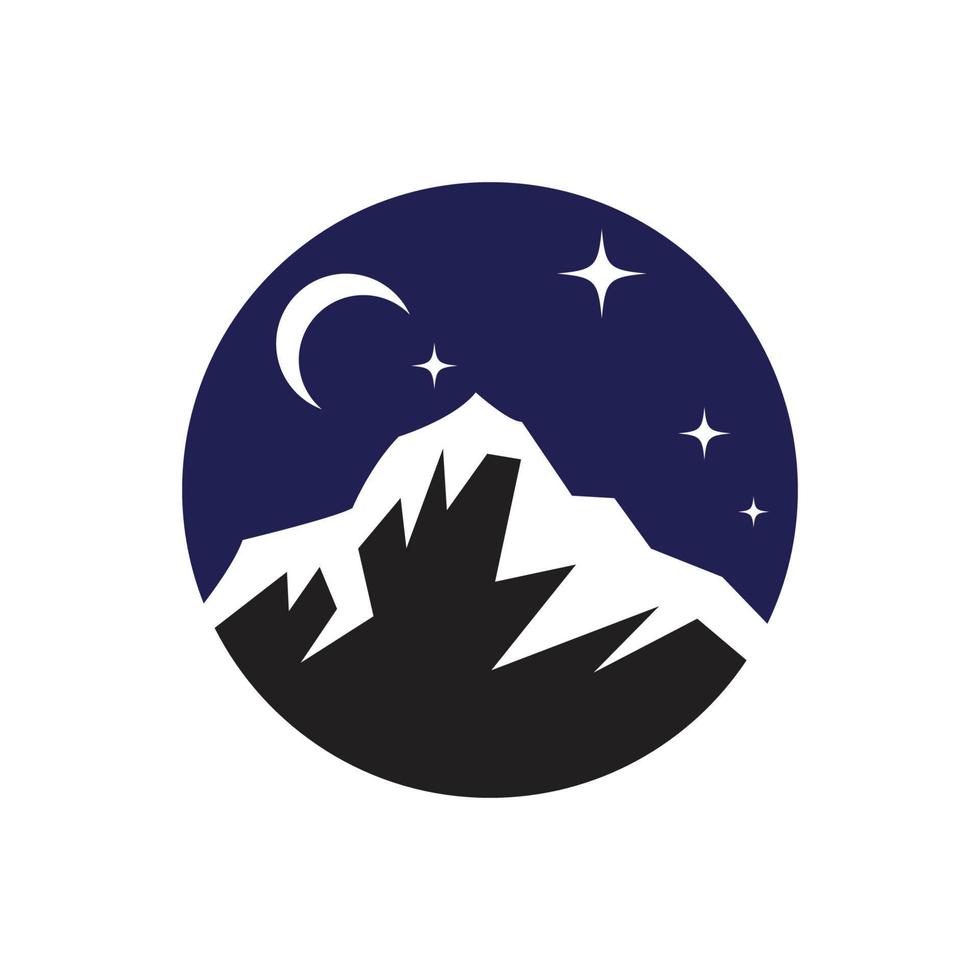 Berg Illustration Logo Vektor und Symboldesign