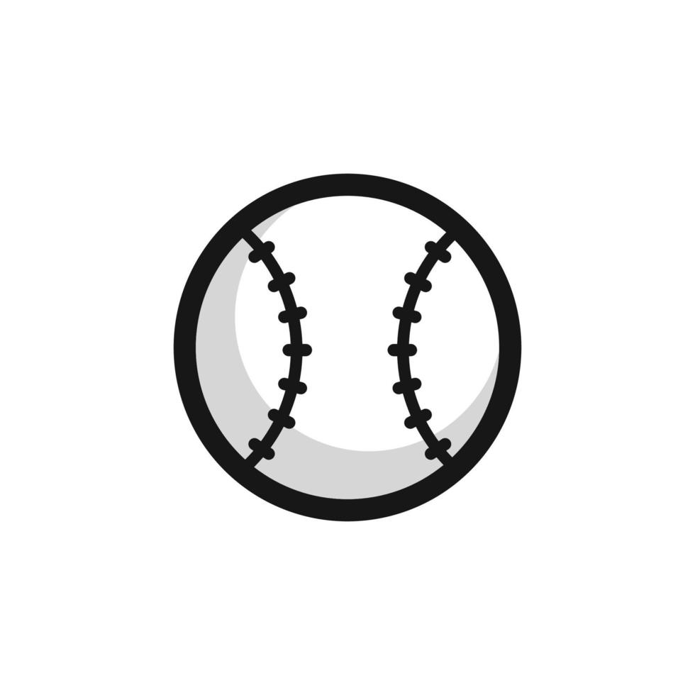 Baseball einfacher flacher Icon-Design-Vektor vektor