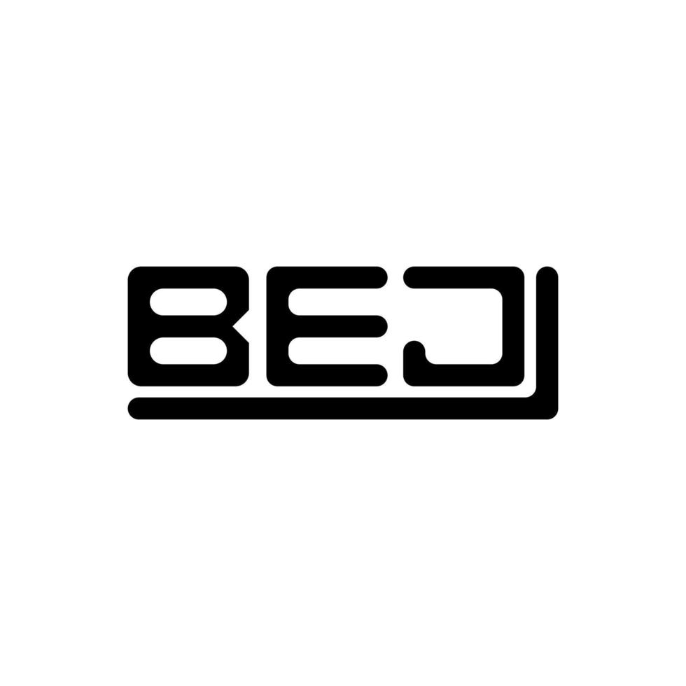 bej Brief Logo kreatives Design mit Vektorgrafik, bej einfaches und modernes Logo. vektor