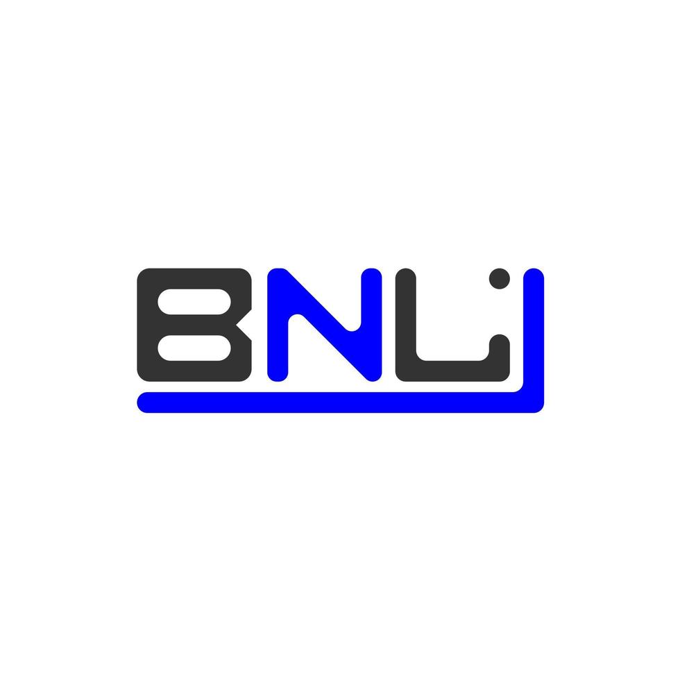 kreatives design des bnl-buchstabenlogos mit vektorgrafik, bnl-einfaches und modernes logo. vektor