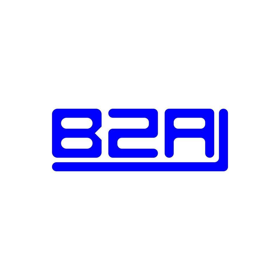 bza brev logotyp kreativ design med vektor grafisk, bza enkel och modern logotyp.