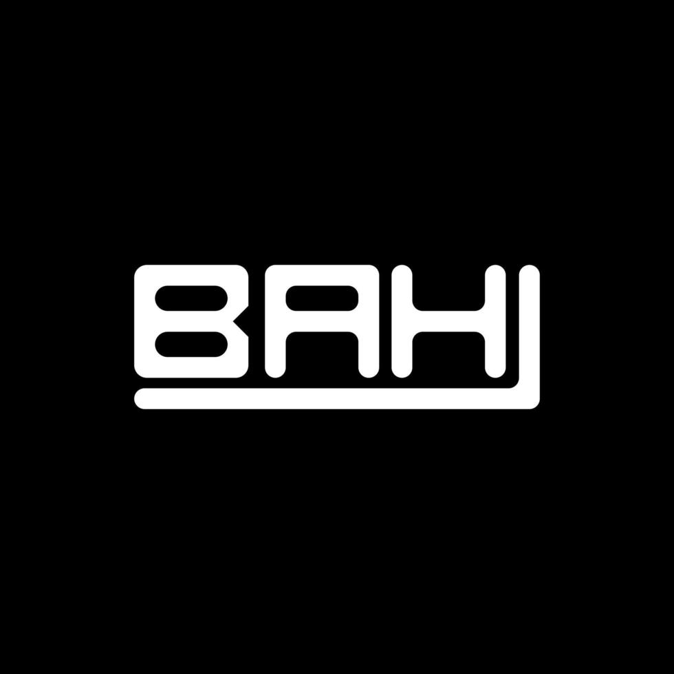 bah brief logo kreatives design mit vektorgrafik, bah einfaches und modernes logo. vektor