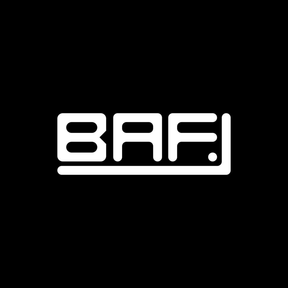 baf brev logotyp kreativ design med vektor grafisk, baf enkel och modern logotyp.