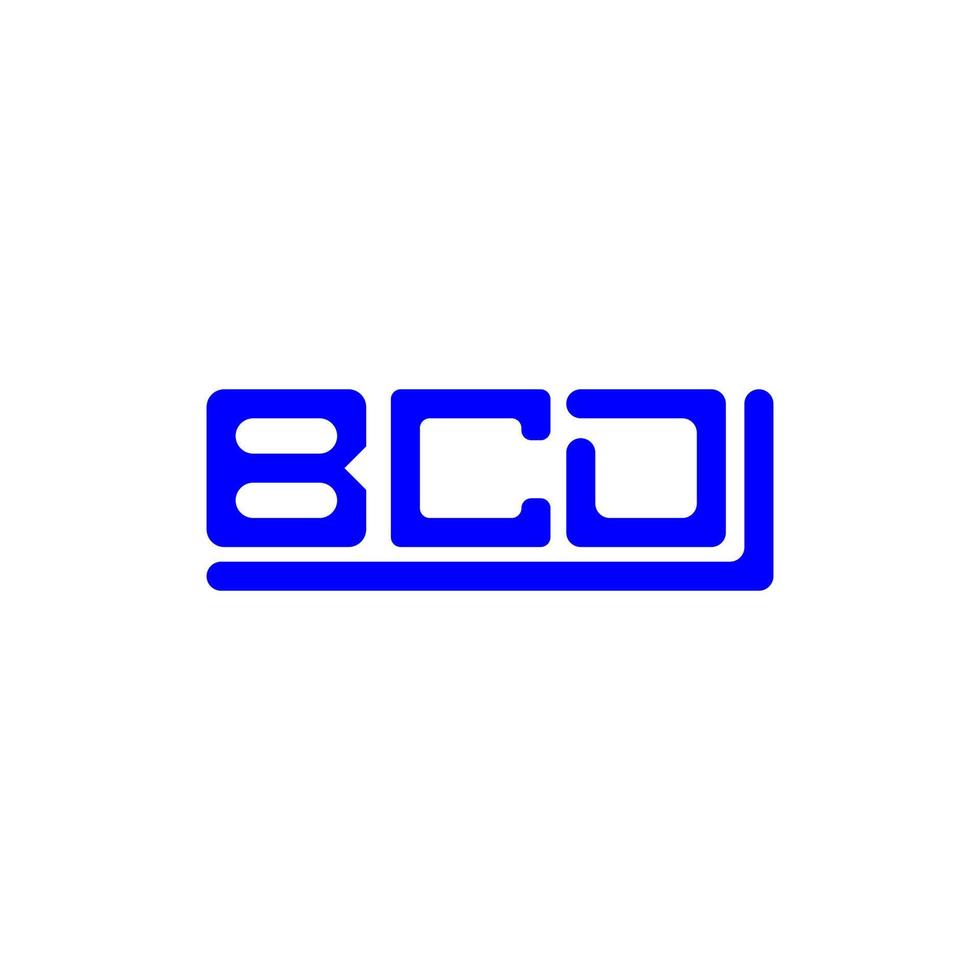 bcd buchstaben logo kreatives design mit vektorgrafik, bcd einfaches und modernes logo. vektor