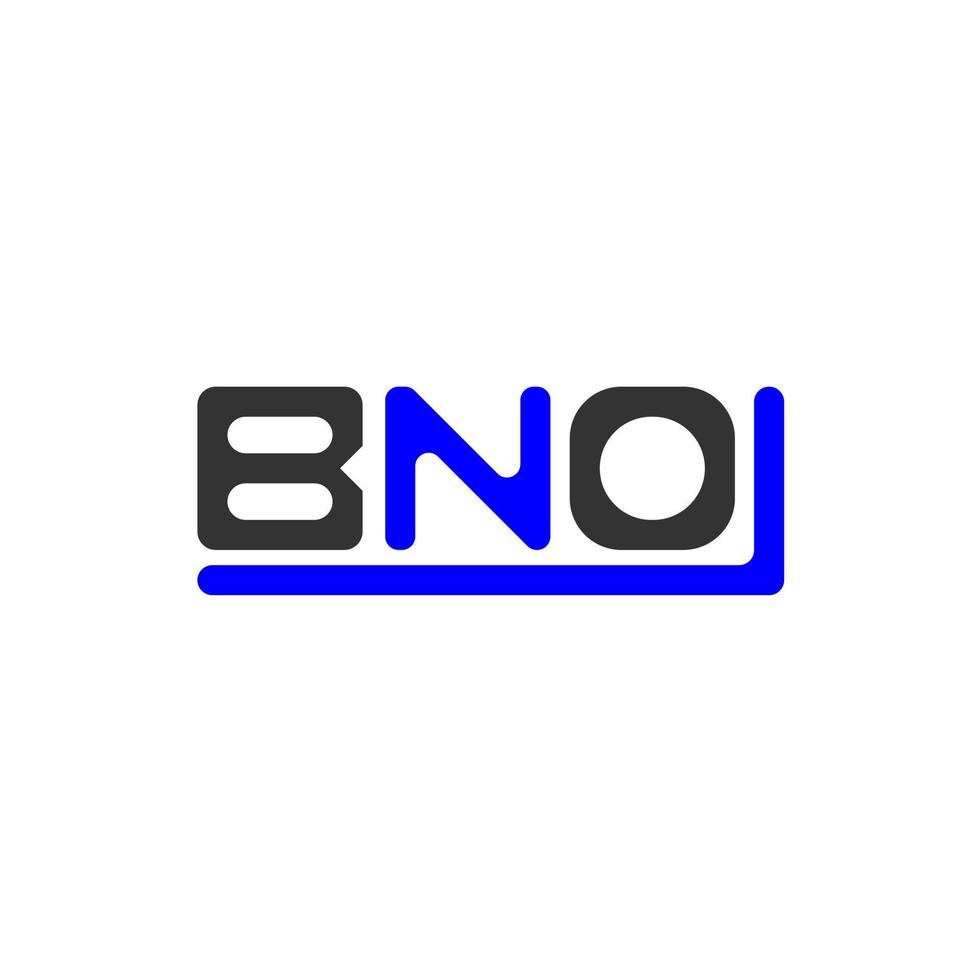 bno Letter Logo kreatives Design mit Vektorgrafik, bno einfaches und modernes Logo. vektor