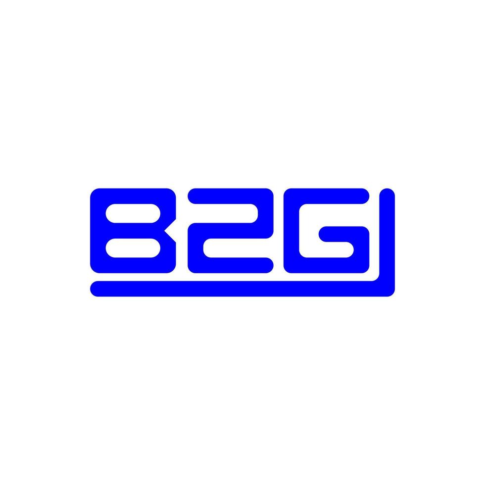 kreatives Design des bzg-Buchstabenlogos mit Vektorgrafik, bzg-einfaches und modernes Logo. vektor