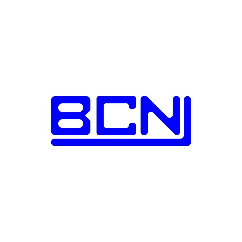 bcn buchstaben logo kreatives design mit vektorgrafik, bcn einfaches und modernes logo. vektor
