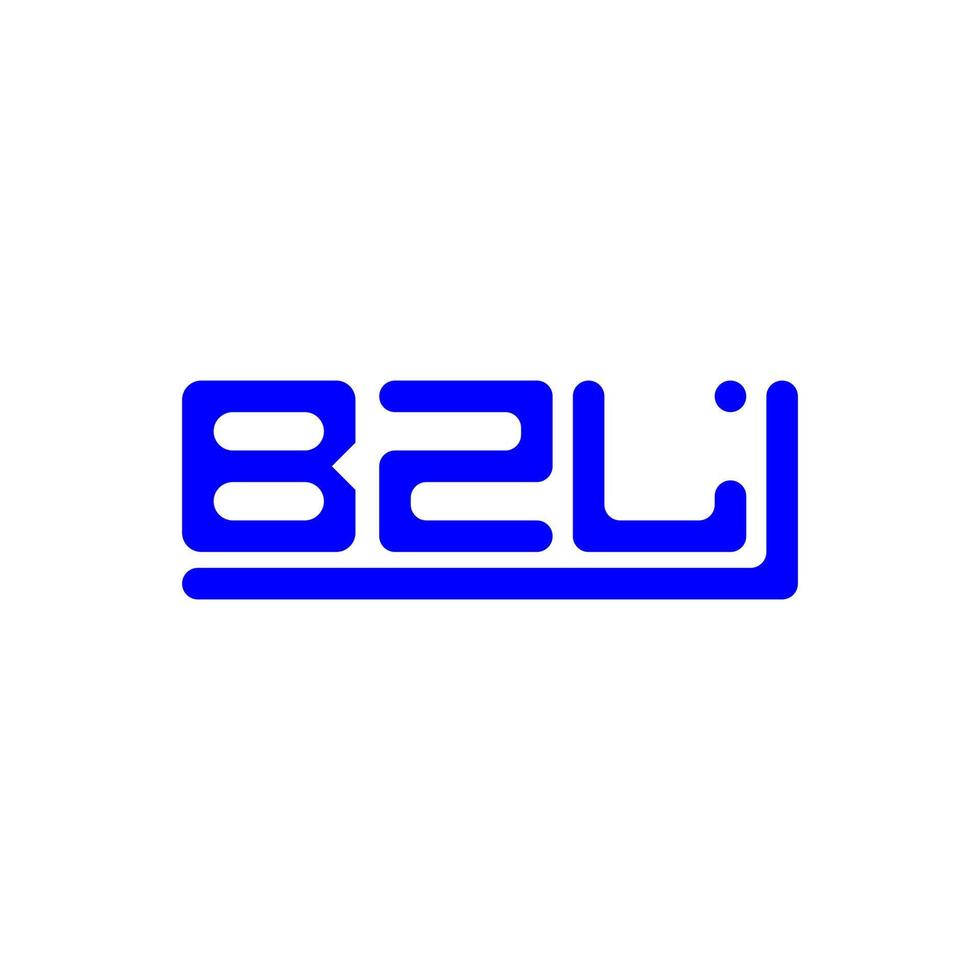 kreatives Design des bzl-Buchstabenlogos mit Vektorgrafik, bzl-einfaches und modernes Logo. vektor