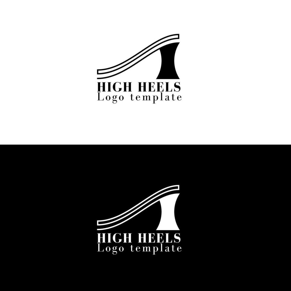hög hälar logotyp fri vektor
