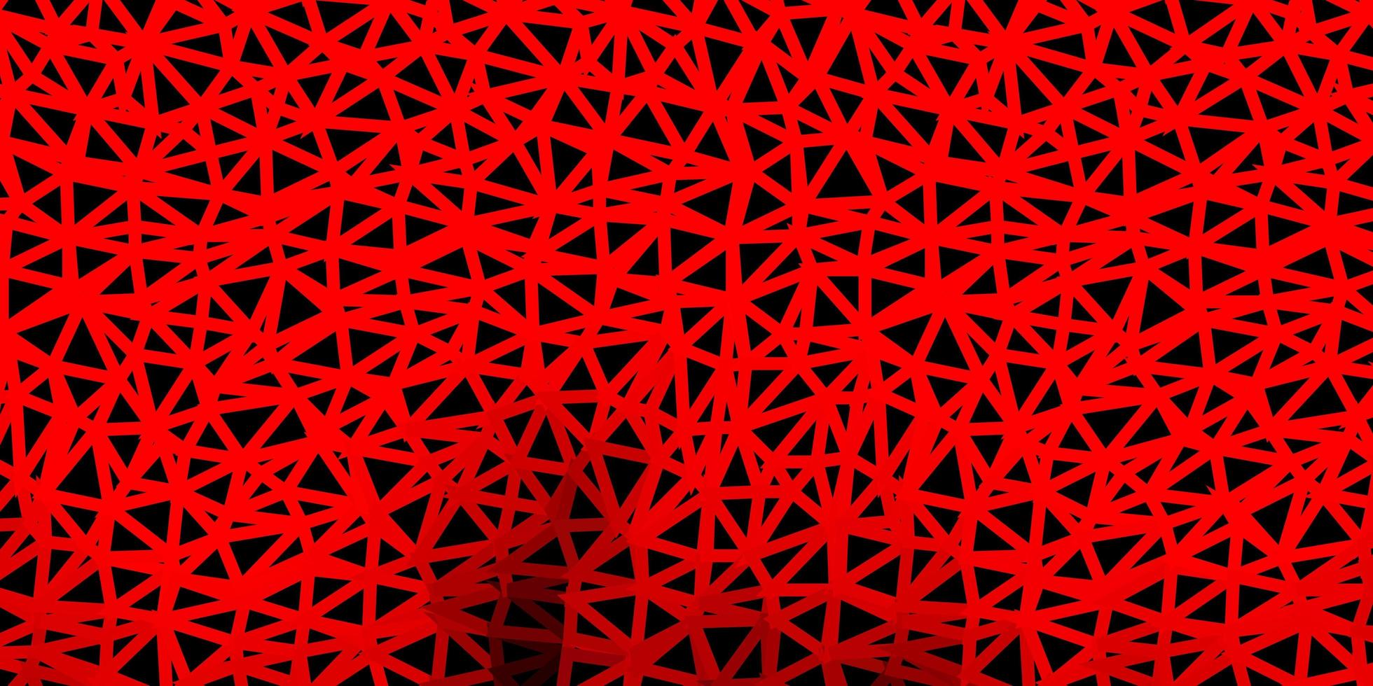 mörk röd vektor polygonal bakgrund.