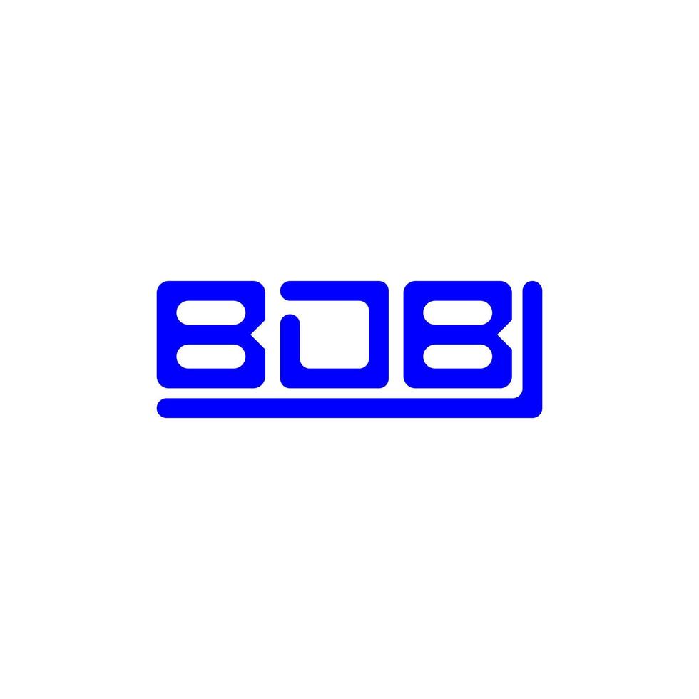 bdb brev logotyp kreativ design med vektor grafisk, bdb enkel och modern logotyp.