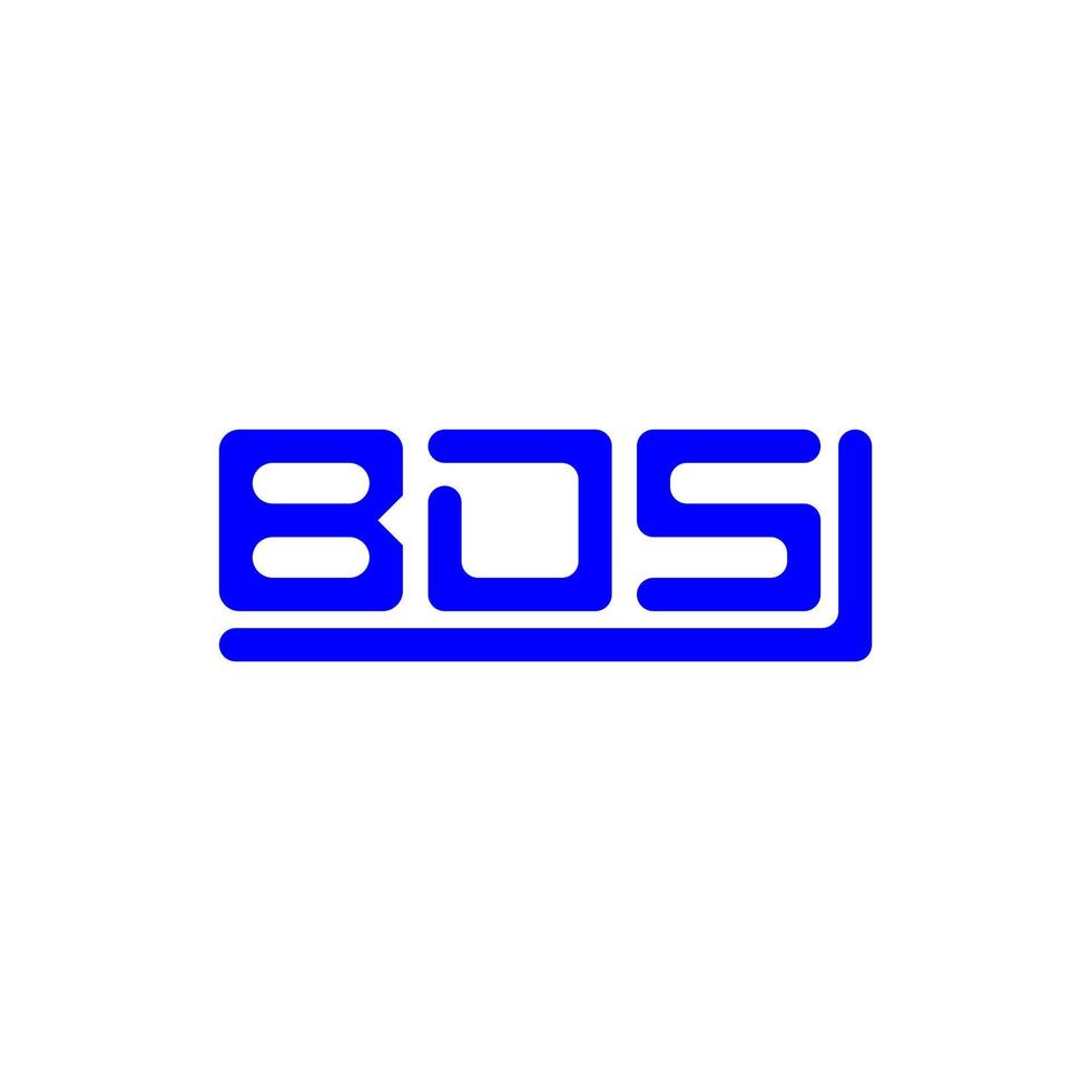bds brief logo kreatives design mit vektorgrafik, bds einfaches und modernes logo. vektor