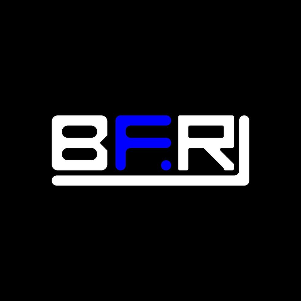 bfr brev logotyp kreativ design med vektor grafisk, bfr enkel och modern logotyp.