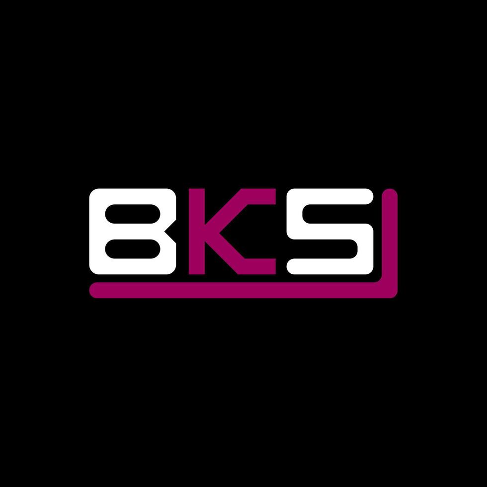 bks buchstabe logo kreatives design mit vektorgrafik, bks einfaches und modernes logo. vektor