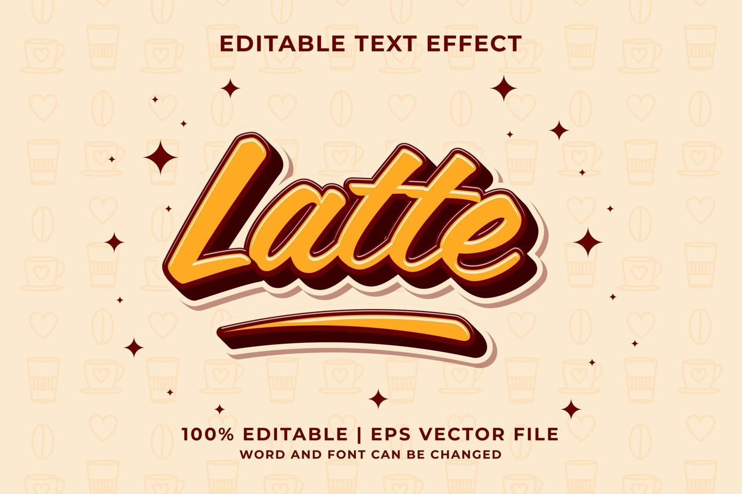 editierbarer texteffekt - zeit für kaffee 3d cartoon template style premium vector