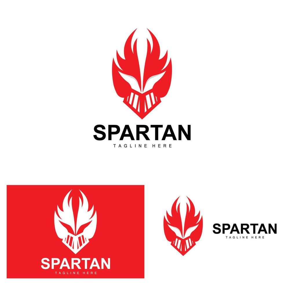 spartansk logotyp, krig hjälm kostym vektor, barbar rustning ikon, viking, Gym passa design, kondition vektor