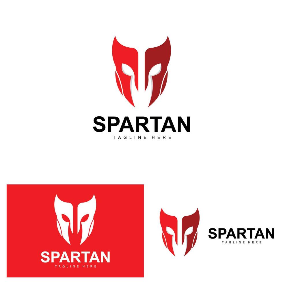 spartanisches Logo, Kriegshelm-Anzugsvektor, barbarische Rüstungsikone, Wikinger, Fitness-Fit-Design, Fitness vektor