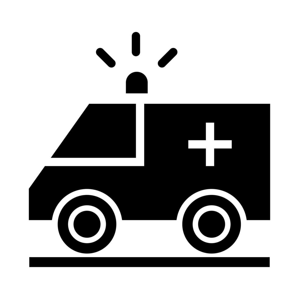 Krankenwagen-Symbolvektor. Erste-Hilfe-Illustrationszeichen. Reanimationssymbol. Arzt-Logo. vektor