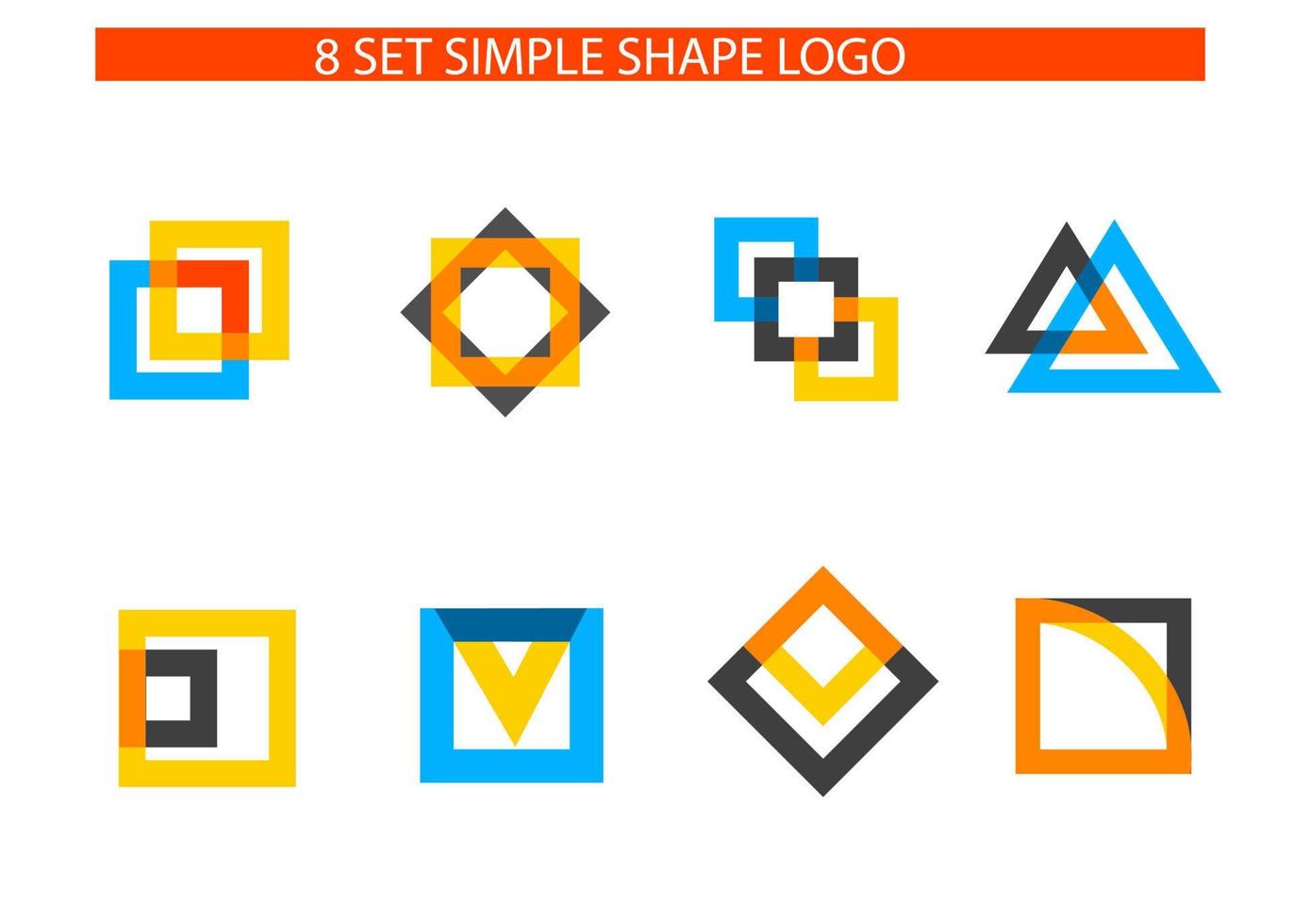 neues konzept einfache logoform für ihr unternehmen oder ihre marke mit starkem charakter vektor