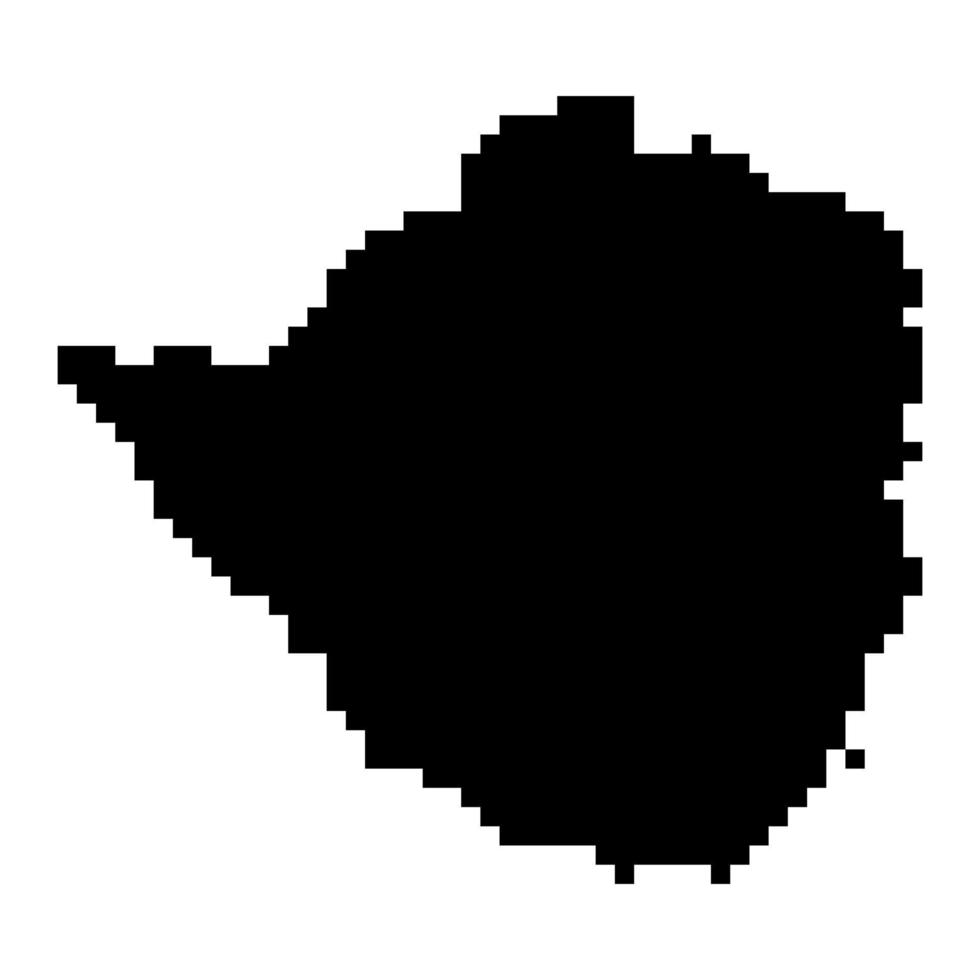 pixel Karta av zimbabwe. vektor illustration.