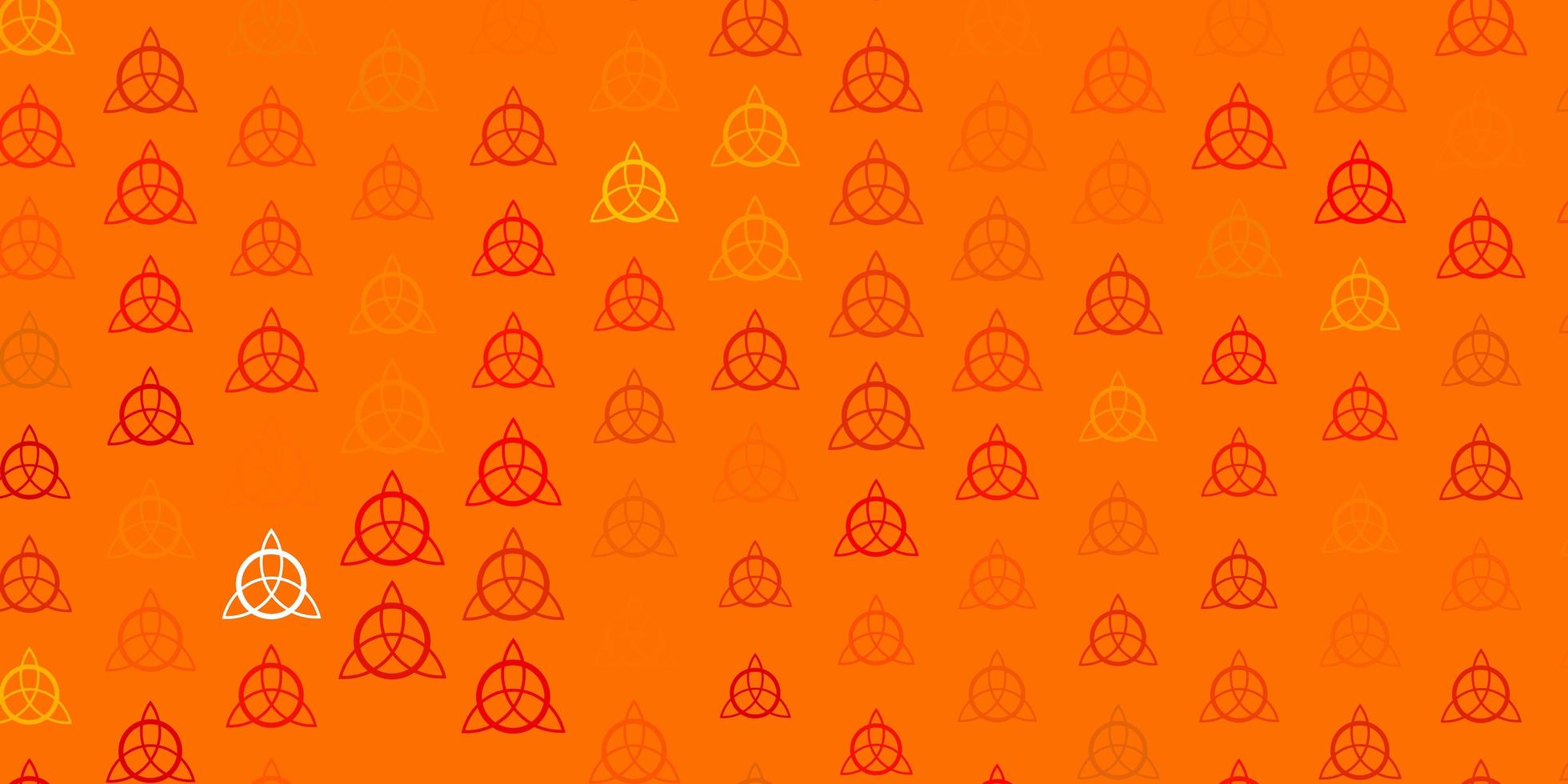 ljus orange vektor konsistens med religion symboler.