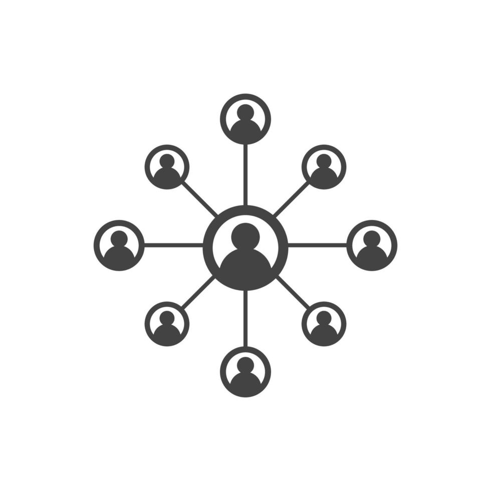 People Network und soziales Symbol vektor